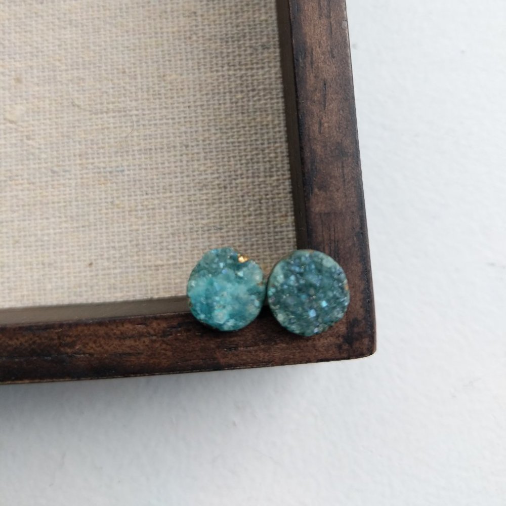 Etsy handmade geode earrings